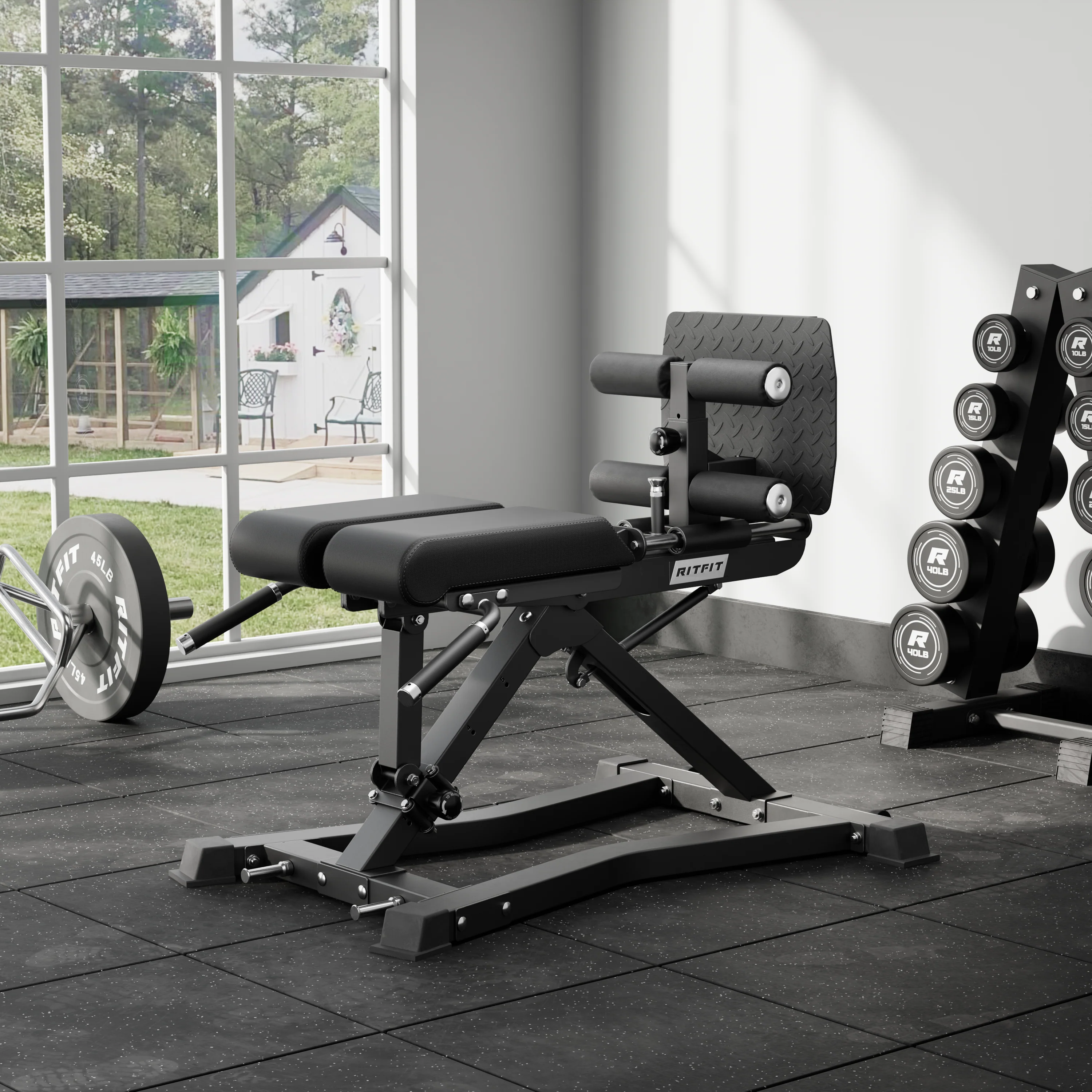 RitFit BE01 Adjustable Back Extension Machine for Home and Gym - Image 4