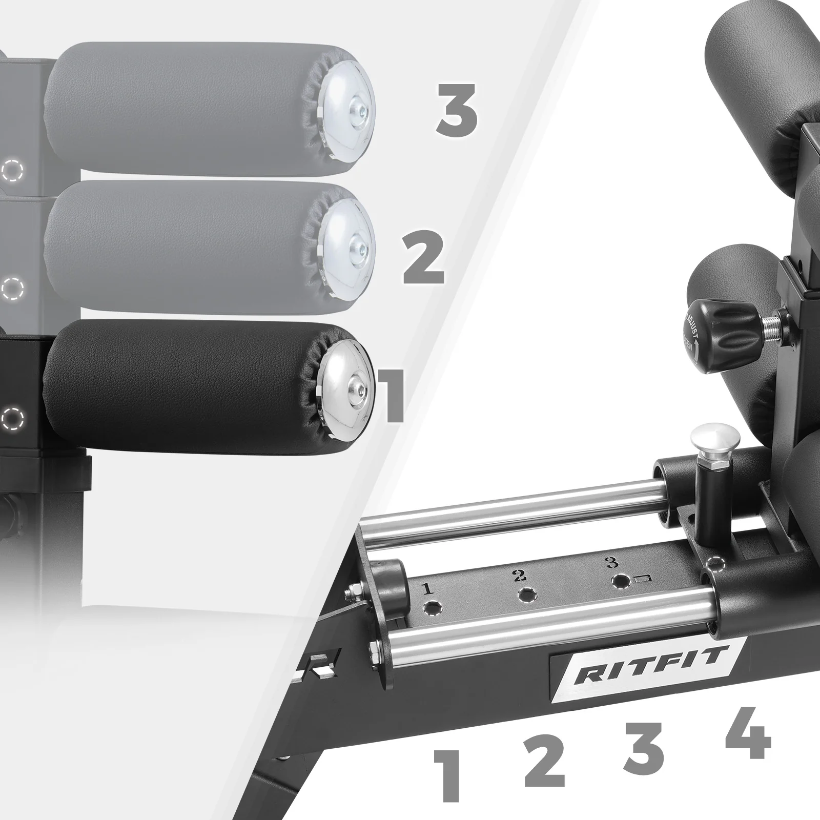 RitFit BE01 Adjustable Back Extension Machine for Home and Gym - Image 7