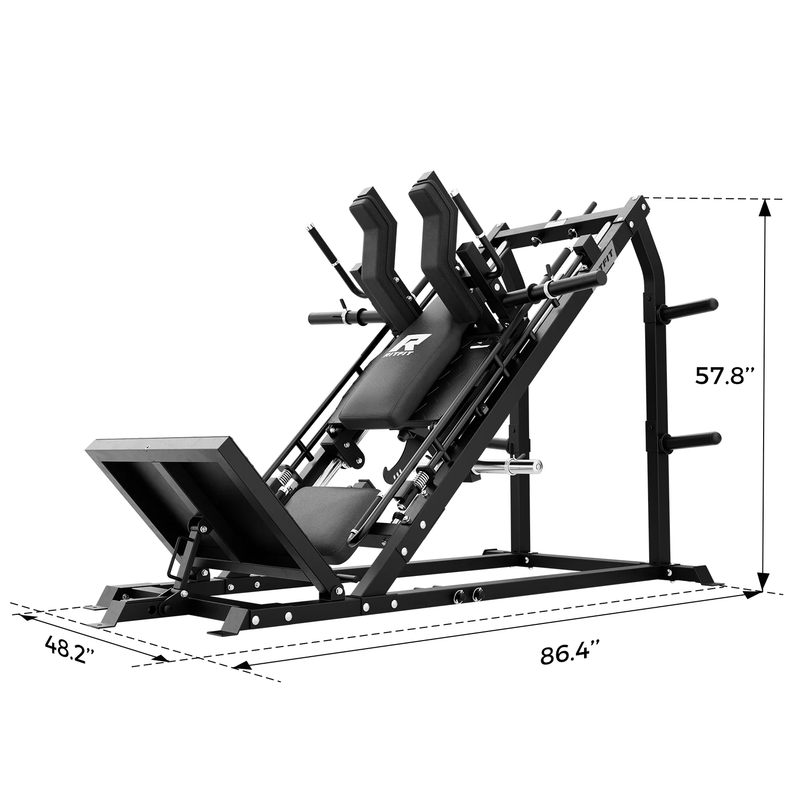 RitFit GAZELLE PRO 3-in-1 Leg Press & Hack Squat Machine Set - Image 5