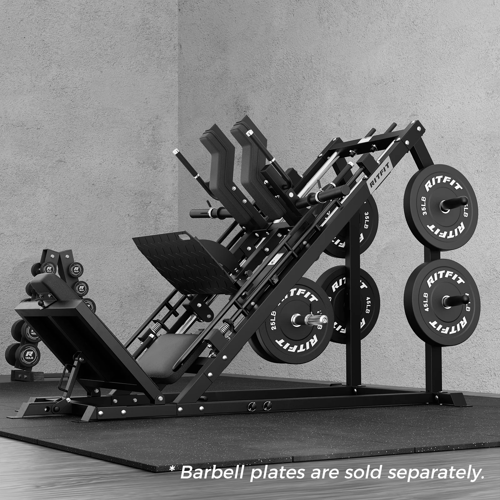 RitFit GAZELLE PRO 3-in-1 Leg Press & Hack Squat Machine Set - Image 2