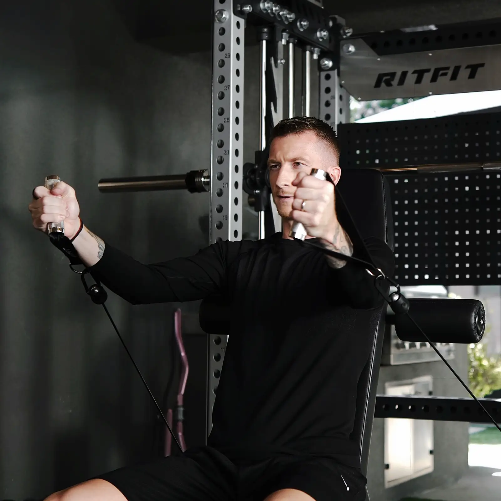 RitFit M3 Home Gym Smith Machine with Cable Crossover - Image 3