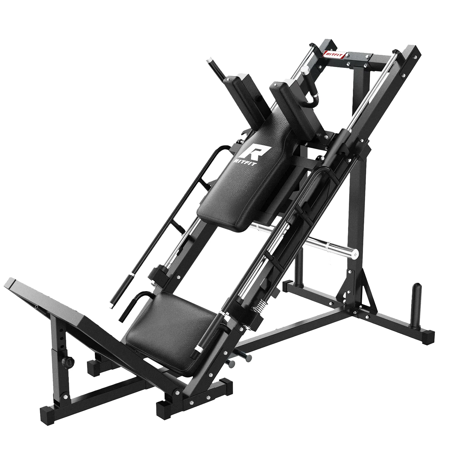 RitFit BLP01 45 Degree 3-In-1 Leg Press Hack Squat and Calf Raise Machine - Image 10