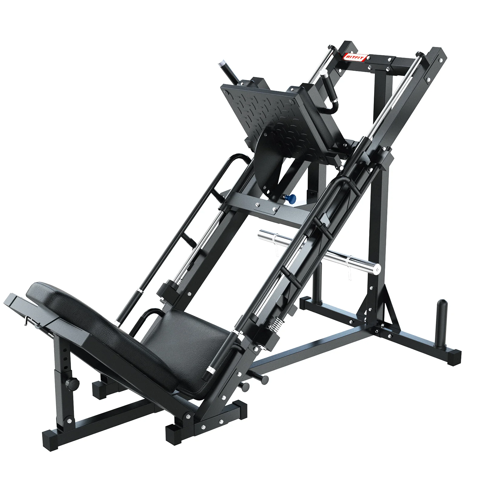 RitFit BLP01 45 Degree 3-In-1 Leg Press Hack Squat and Calf Raise Machine - Image 11