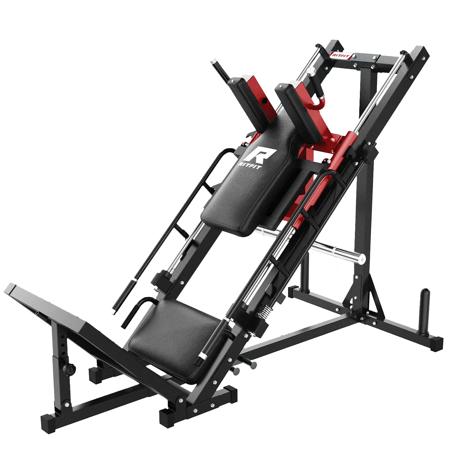 RitFit BLP01 45 Degree 3-In-1 Leg Press Hack Squat and Calf Raise Machine - Image 12
