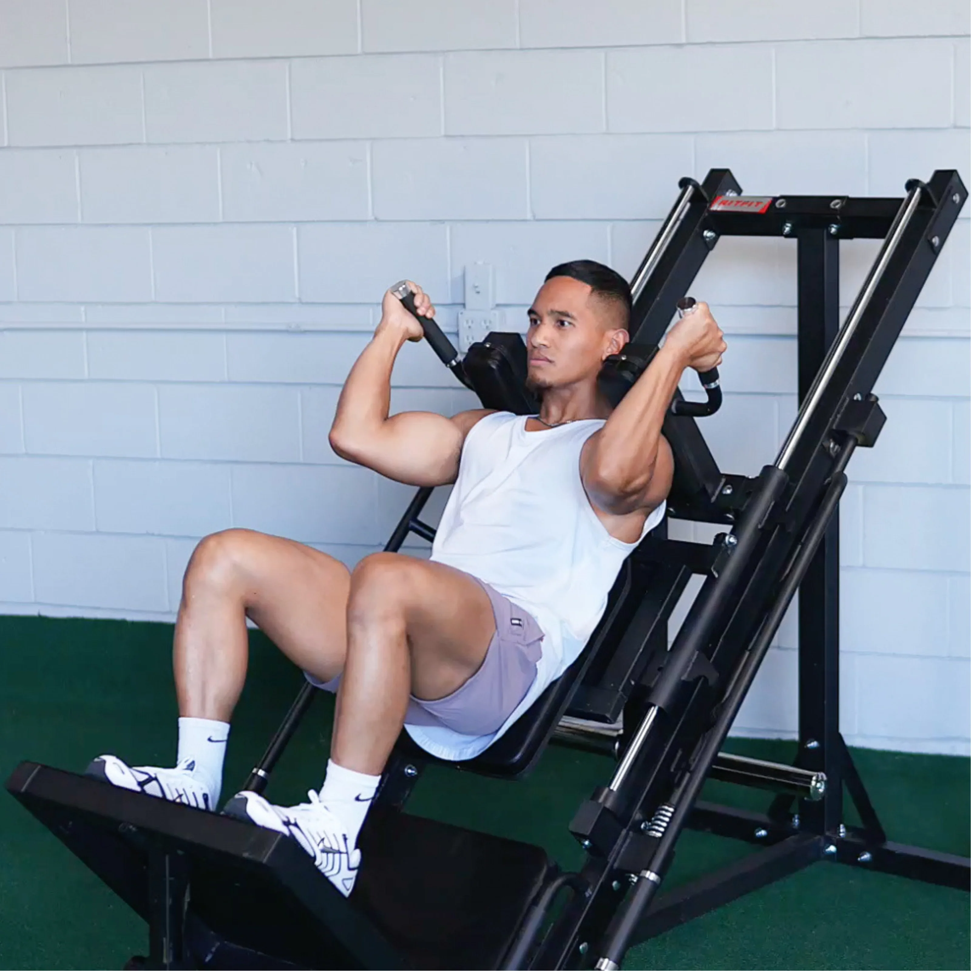 RitFit BLP01 45 Degree 3-In-1 Leg Press Hack Squat and Calf Raise Machine - Image 9