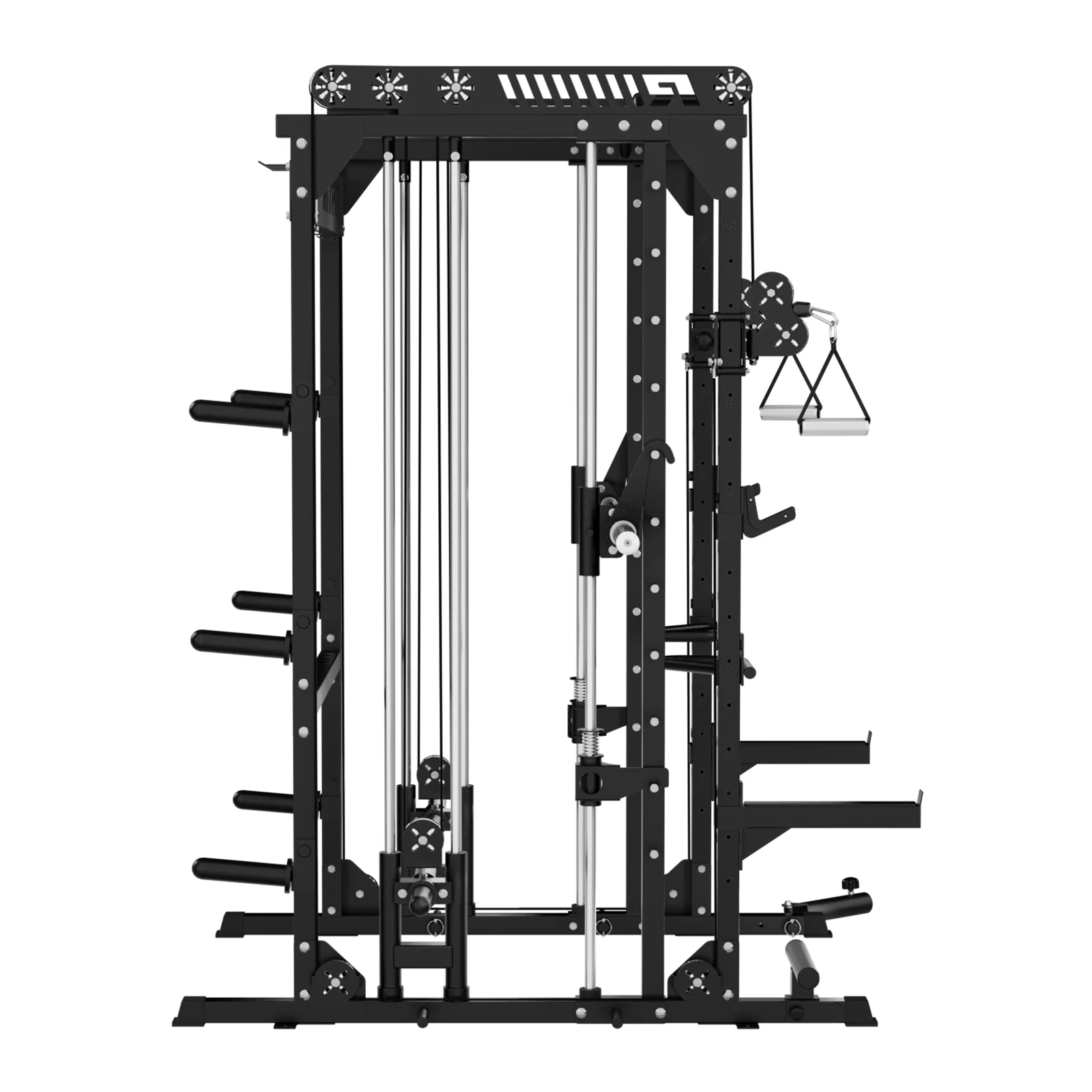 RitFit M1 PRO Multi-Functional Smith Machine with Cable Crossover System and Squat Rack for Home Gym - Image 20