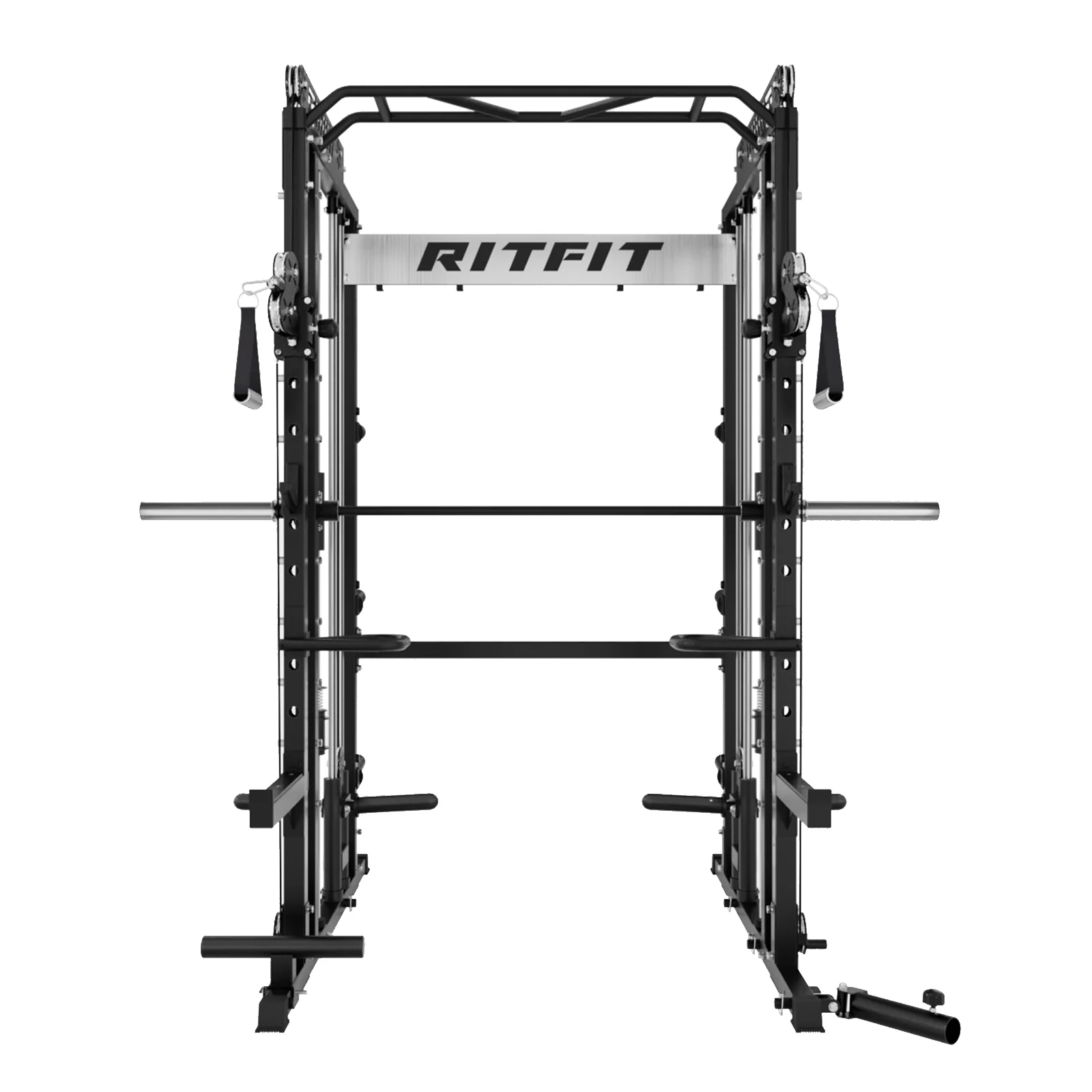 RitFit M1 PRO Multi-Functional Smith Machine with Cable Crossover System and Squat Rack for Home Gym - Image 21
