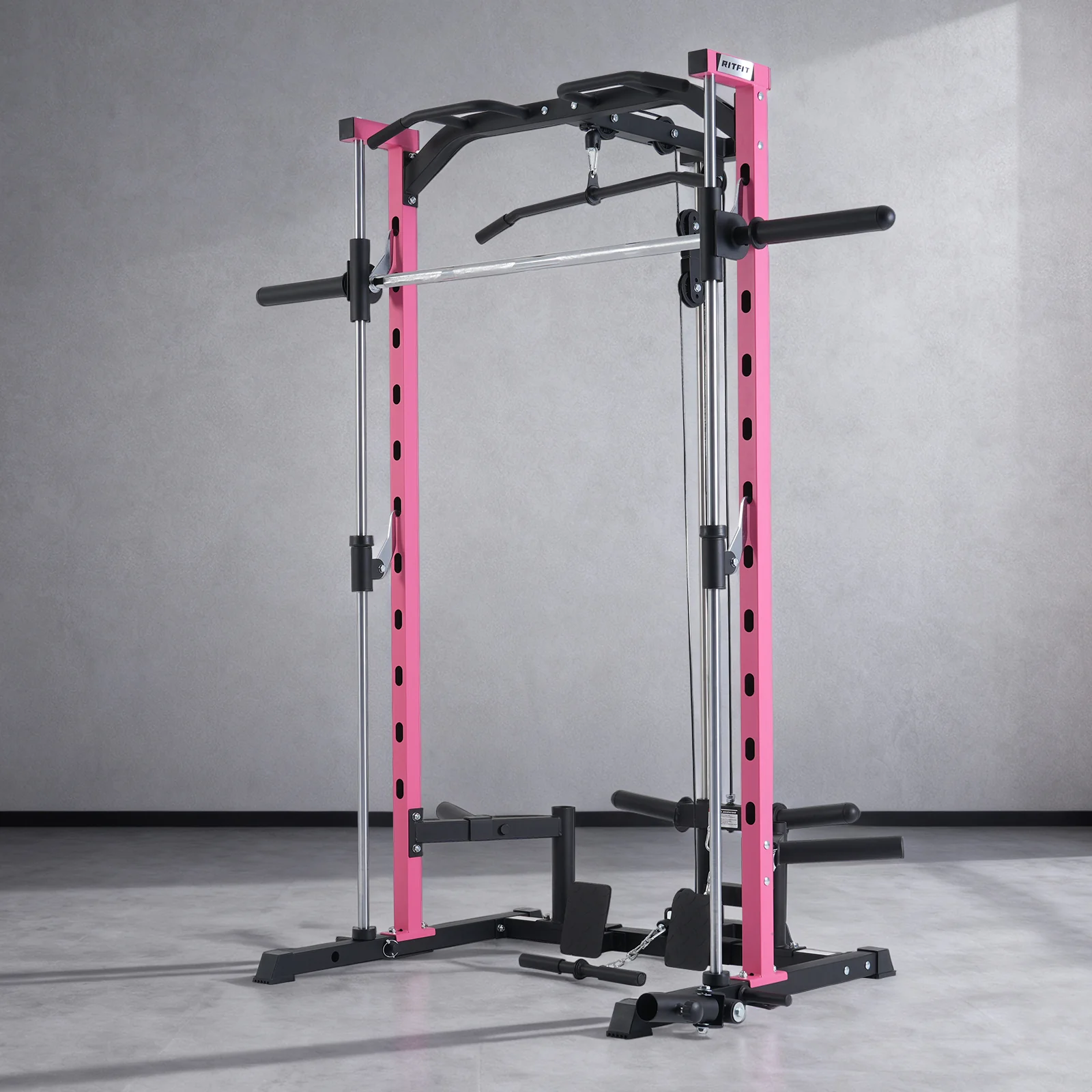 RitFit PSR05 2.0 Pink Smith Machine with LAT-Pull Down - Image 7